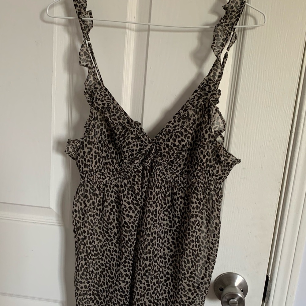 vintage victoria secret cheetah slip